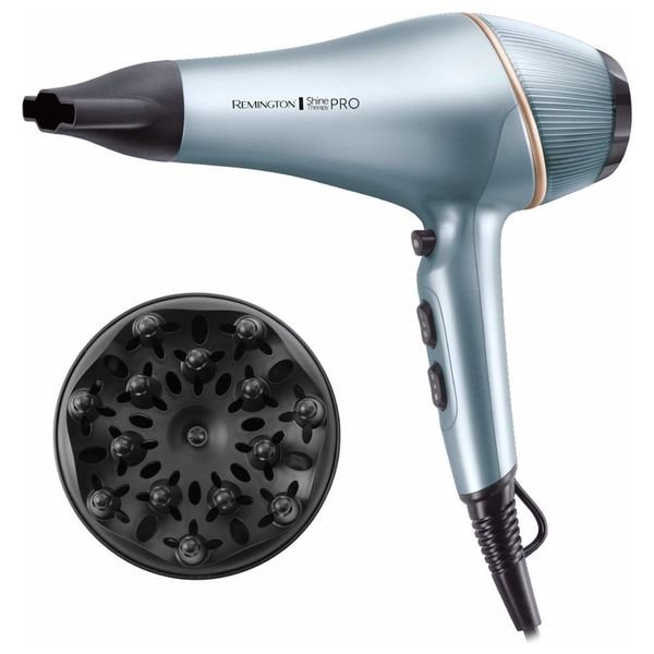 مجفف شعر ريمنجتون - Shine Therapy Pro - 2200 واط - AC9300 - أزرق