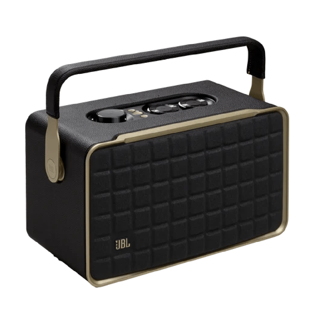 مكبر صوت بلوتوث محمول Authentics 300 من JBL - أسود وذهبي