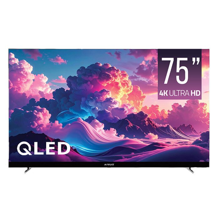تلفزيون Google TV QLED 4K UHD من نيوال بحجم 75 بوصة وتقنية 120Hz DLG - QLD-7585